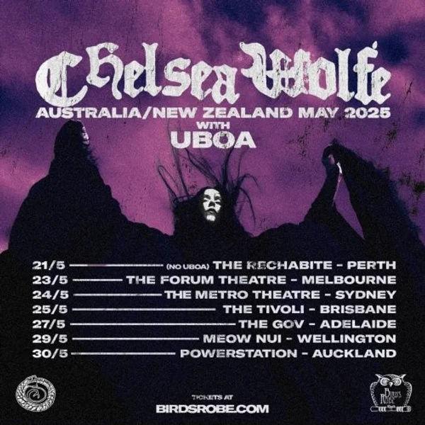 Chelsea Wolfe — Chelsea Wolfe May 2025 Australia and New Zealand Tour | Meow Nui — Poster
