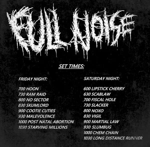 Full Noise 2025 — Schedule