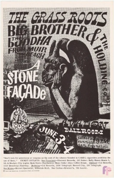 The Grass Roots — A Stone Facade, 2nd show — Poster