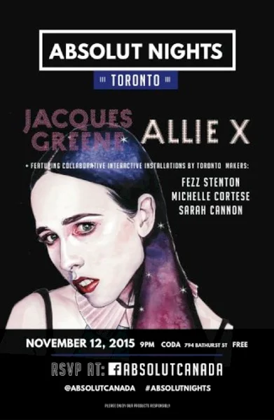 Jacques Greene & Allie X — Poster