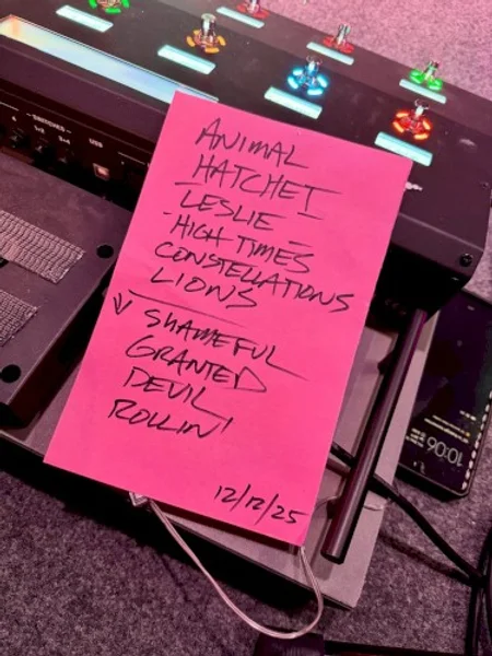 Broadslab — Setlist