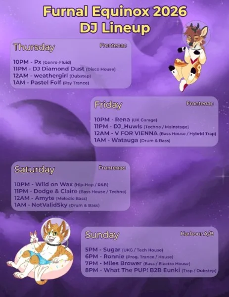 Furnal Equinox 2026 — Schedule