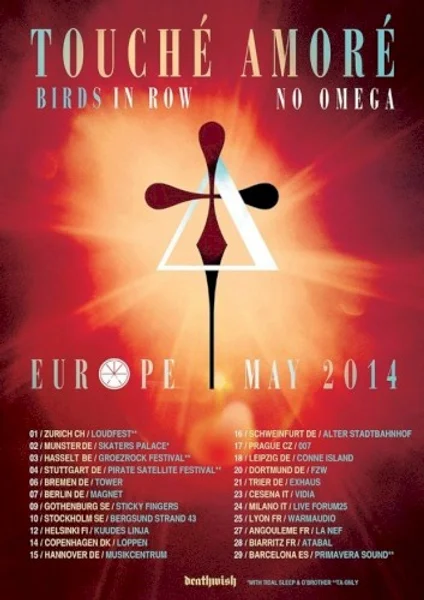 Touché Amoré — Is Survived By - EU Tour 2014 - Trier — Poster