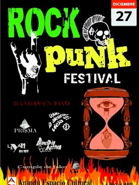 Principio Activo, Prisma + 1 más — Rock Punk Festival — Poster · Flyer