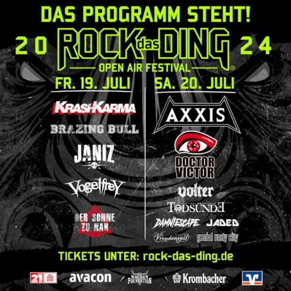 Rock das Ding Open Air 2024 — Poster