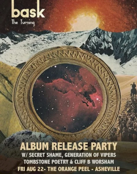 Bask — The Turning Tour: Album Release Party — Poster