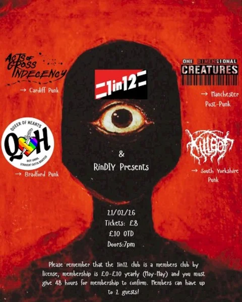 Acts of Gross Indecency, Killbot + 2 weitere — Poster