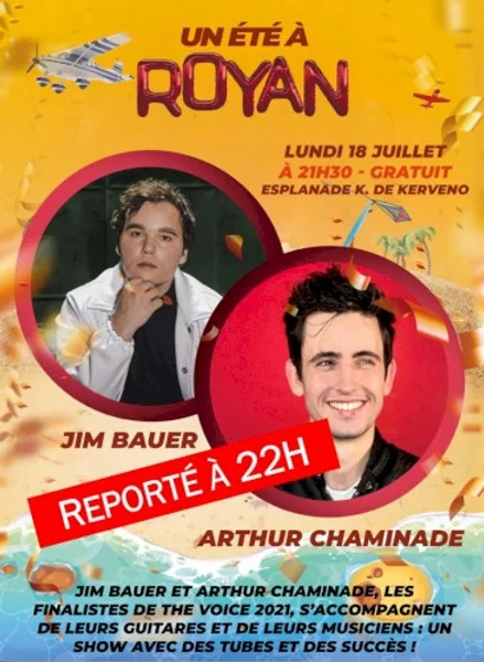 Arthur Chaminade & Jim Bauer — Arthur Chaminade et Jim Bauer à Un été à Royan — Flyer