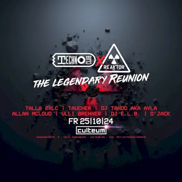 Technoclub × Reaktor: The Legendary Reunion — Poster