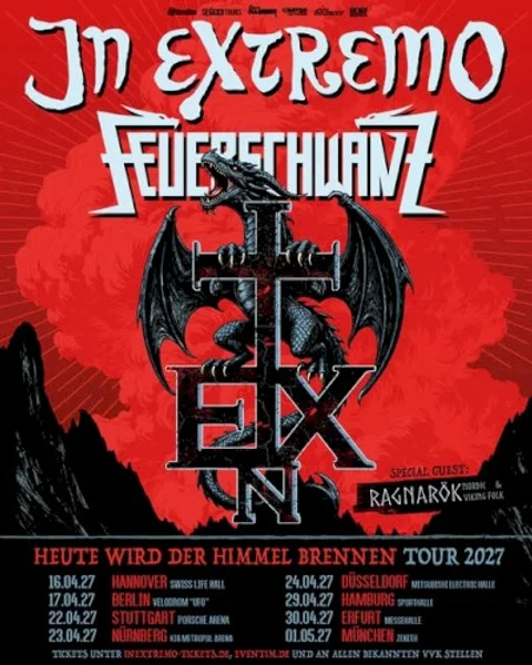 Feuerschwanz & In Extremo — Heute Wird Der Himmel Brennen - Tour 2027 - Hamburg — Poster