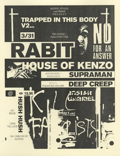 deep creep, Josiah Gabriel 他 3 組 — Trapped In This Body V.2 — Poster