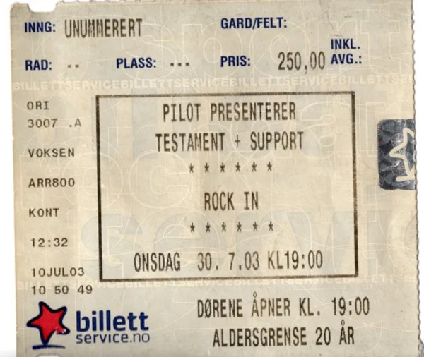 テスタメント — Ticket