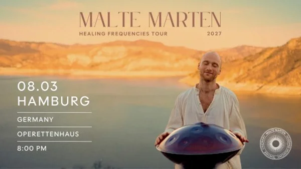 Malte Marten — Malte Marten Healing Frequencies Tour — Banner