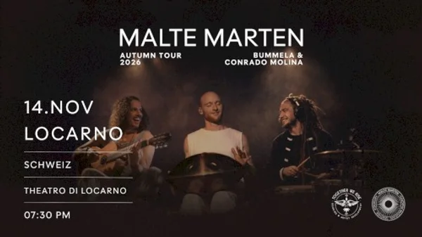 Malte Marten — Malte Marten Healing Frequencies Tour: Locarno — Banner