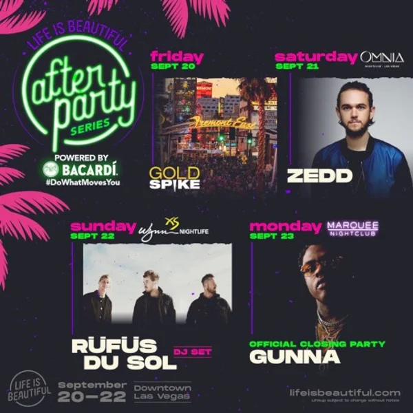 Life Is Beautiful Music & Art Festival 2019 — Banner · Poster
