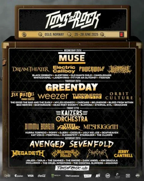 Tons of Rock 2025 — Poster