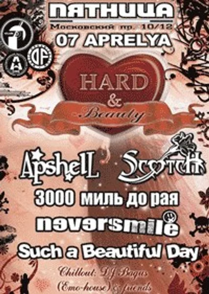 3000 миль до рая, Apshell + 3 weitere — 20/03/2006 Эмо-концерт 7 Апреля, Питер! — Poster