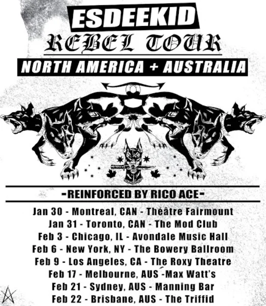 EsDeeKid — Rebel Tour — Poster