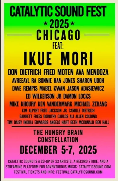 Catalytic Sound Festival 2025: Chicago — Poster