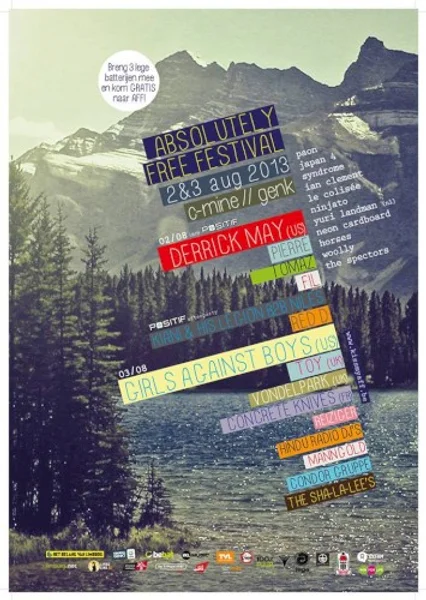 Absolutely Free Festival 2013 — Poster
