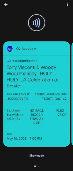 Woody Woodmansey’s Holy Holy & Tony Visconti — Ticket