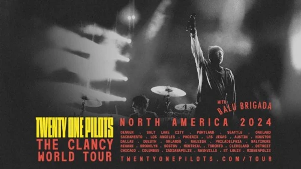 twenty one pilots — The Clancy World Tour — Banner