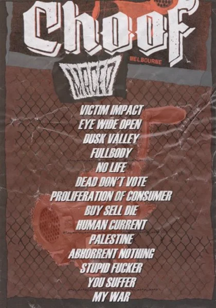 Choof — Setlist