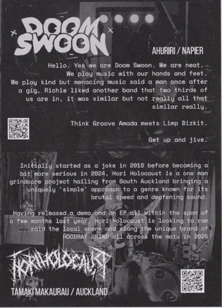 Bloodbox, Chronic Shnxman + 15 more — Destroy Napier 2025 — Program