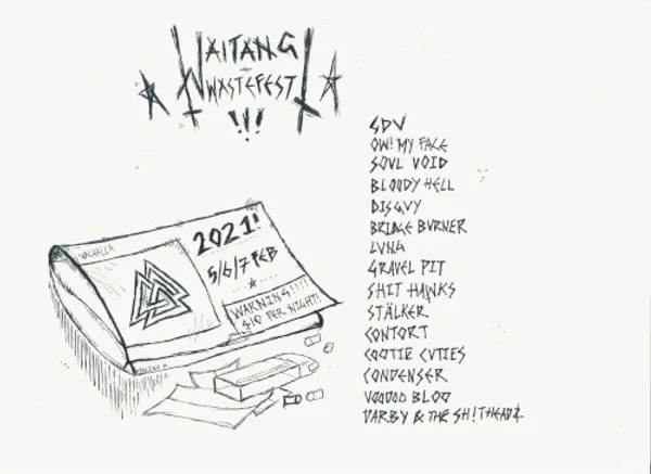 Waitangi Waste Fest 2021 — Cartel del evento