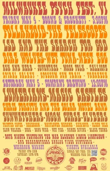 Milwaukee Psych Fest VI — Poster