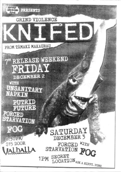 Knifed — KNIFED 7" release weekend — Poster