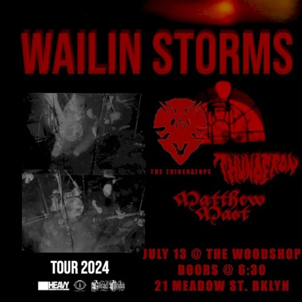Wailin Storms — Tour 2024: Brooklyn, NY — Poster
