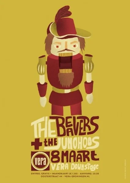 The Beavers & The Junohoos — Cartel del evento