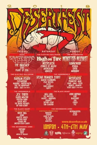 Desertfest London 2018 — Schedule