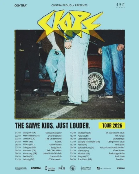 Slope — THE SAME KIDS. JUST LOUDER TOUR 2026 - Glasgow — Poster