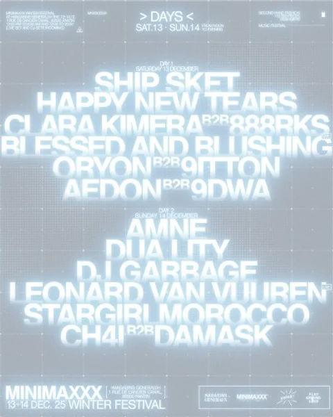 Minimaxxx Winter Festival 2025 — Poster
