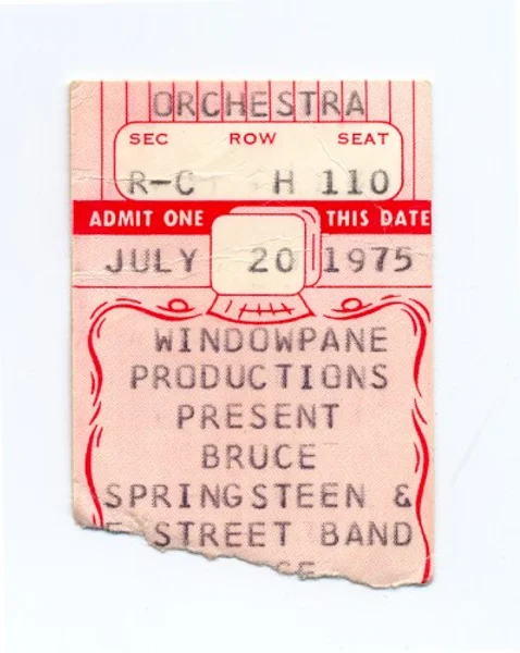 The E Street Band, Bruce Springsteen + 1 más — 1975‐07‐20: Palace Concert Theatre — Ticket
