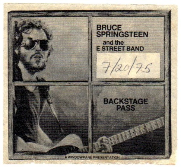 The E Street Band, Bruce Springsteen + 1 más — 1975‐07‐20: Palace Concert Theatre — Ticket