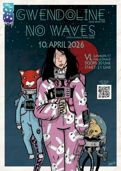 Gwendoline & No Waves — Poster · Flyer