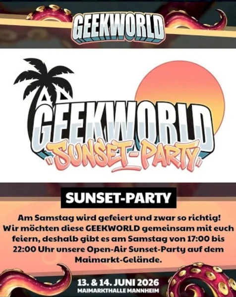 DJ Boulevard Bou — Geekworld Sunset Party — Poster
