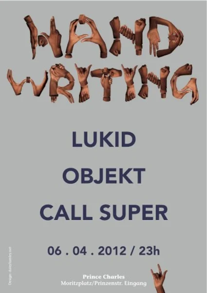 Call Super, Lukid + 1 más — Handwriting — Poster