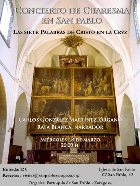 Carlos González Martínez — Las siete palabras de Cristo en la cruz — Poster