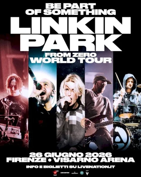 Linkin Park — From Zero World Tour Firenze 2026 — Poster