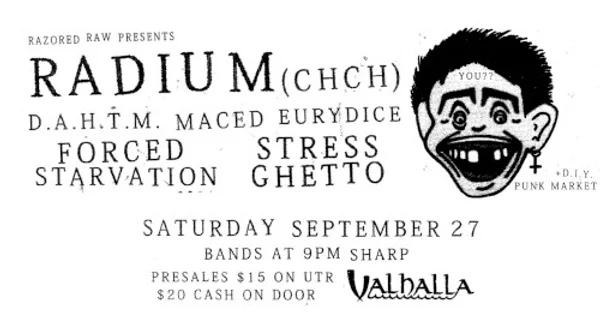 Radium — Razored Raw Presents Radium (Ōtautahi)+ Guests — Banner