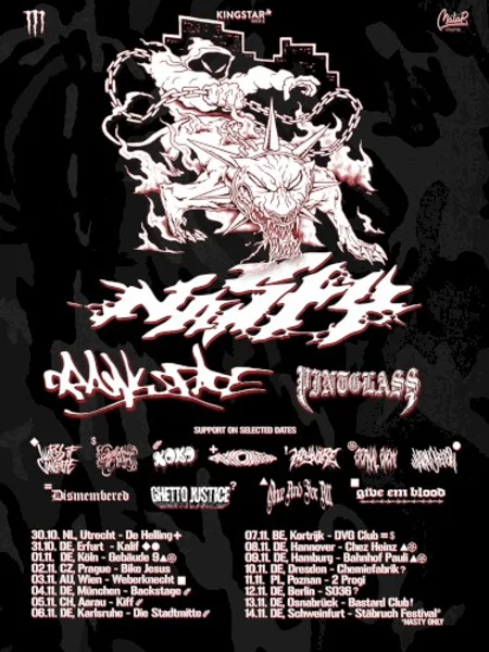 Crawlspace, Nasty 他 1 組 — Europe 2026 - Aarau — Poster