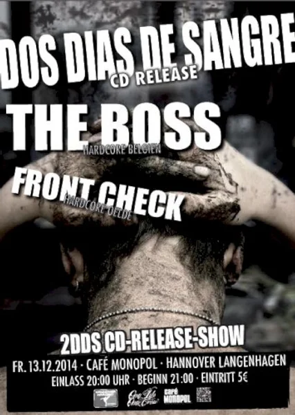 Dos Dias De Sangre — 2DDS CD-Release Show — Poster