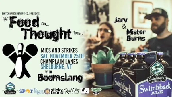 Nathan Richard Jarvis & Mister Burns — Jarv & Mister Burns / Mics and Strikes — Poster