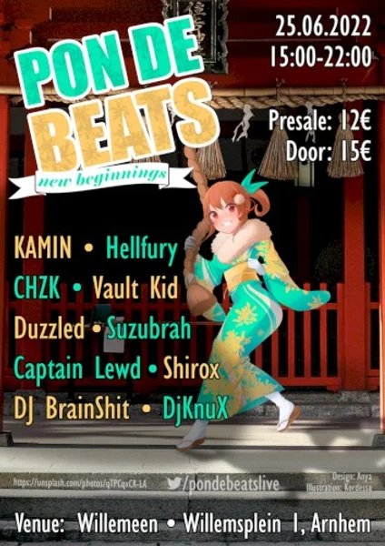 DJ Brainshit, Captain Lewd + 8 más — Pon de Beats - New Beginnings — Poster