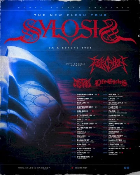 Sylosis — The New Flesh Tour 2026 — Poster