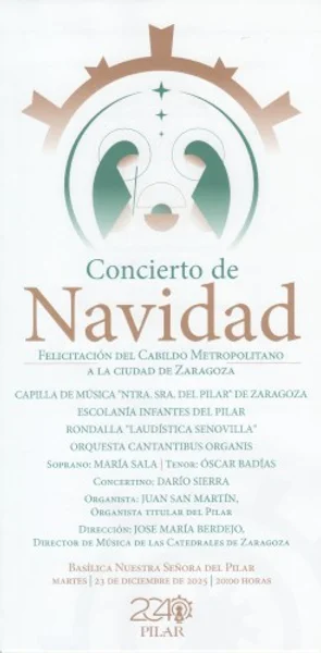 Óscar Badías, Capilla de Música "Ntra. Sra. del Pilar" de Zaragoza + 4 más — Concierto de Navidad — Program
